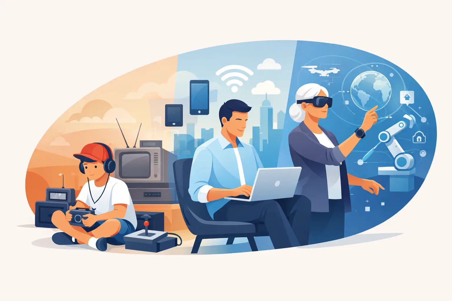 Technology Change Over a Lifetime: What We Gain