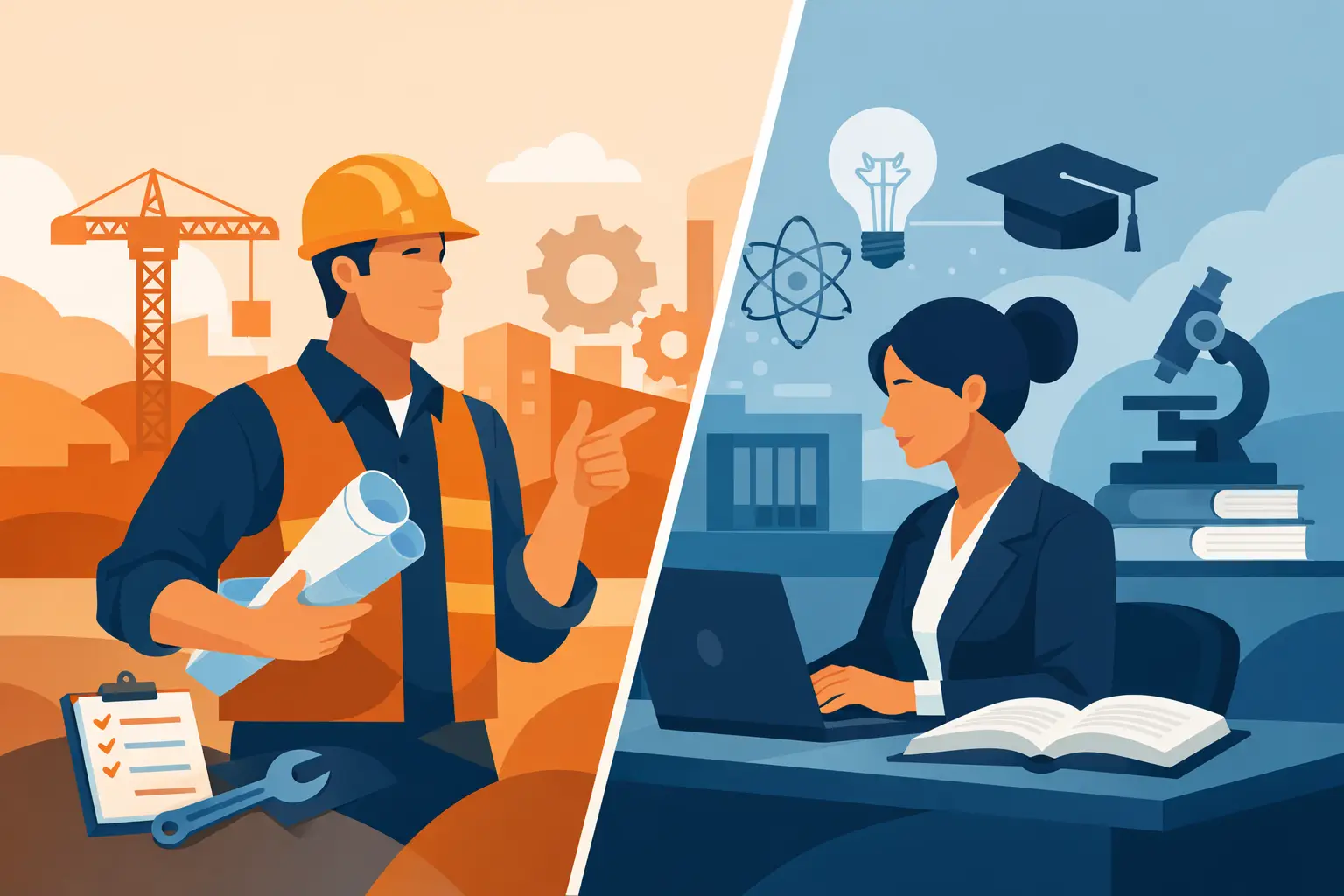 Experience Versus Academic Expertise at Work